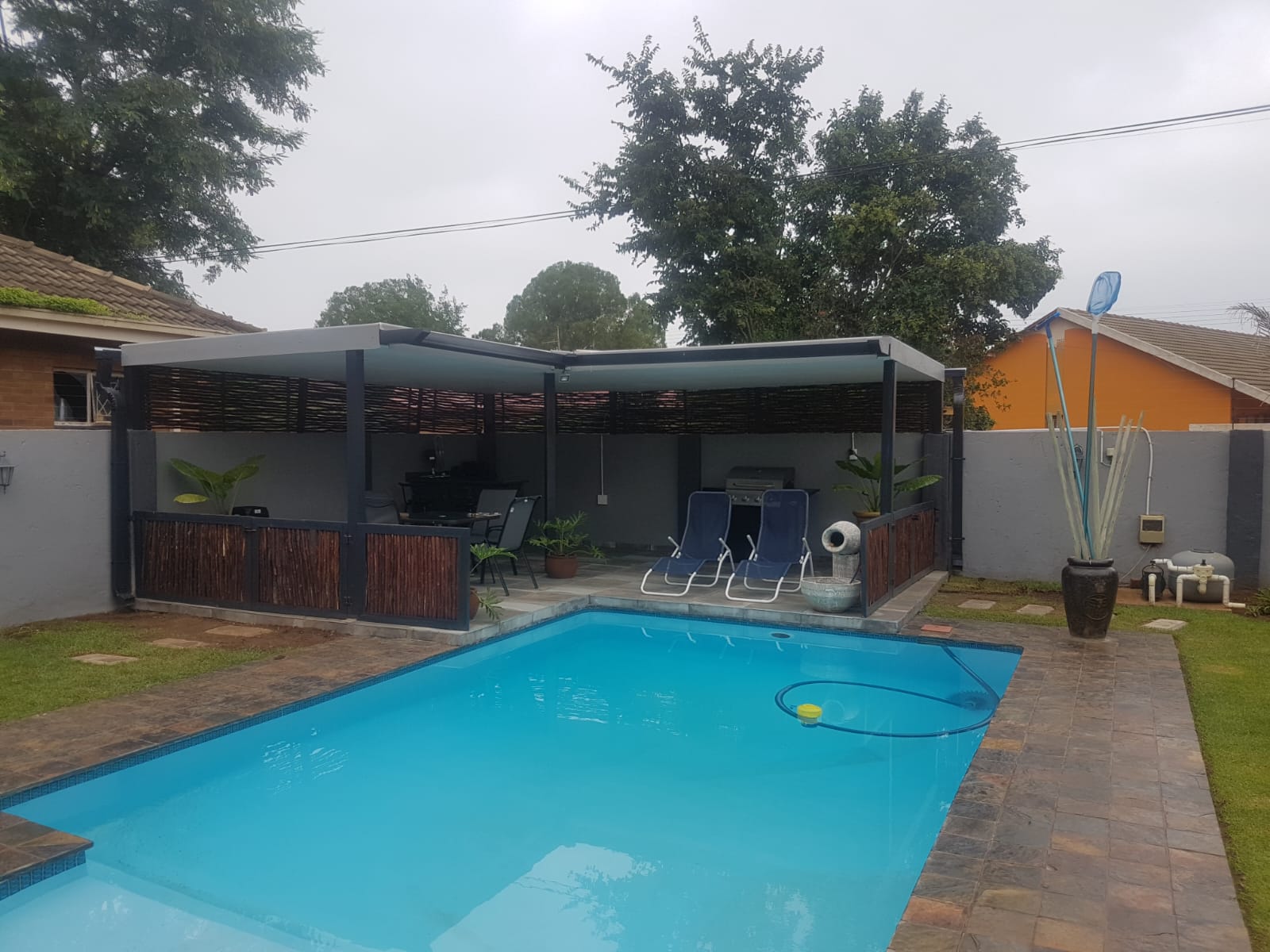 Poolside Decks — Completed lounge area