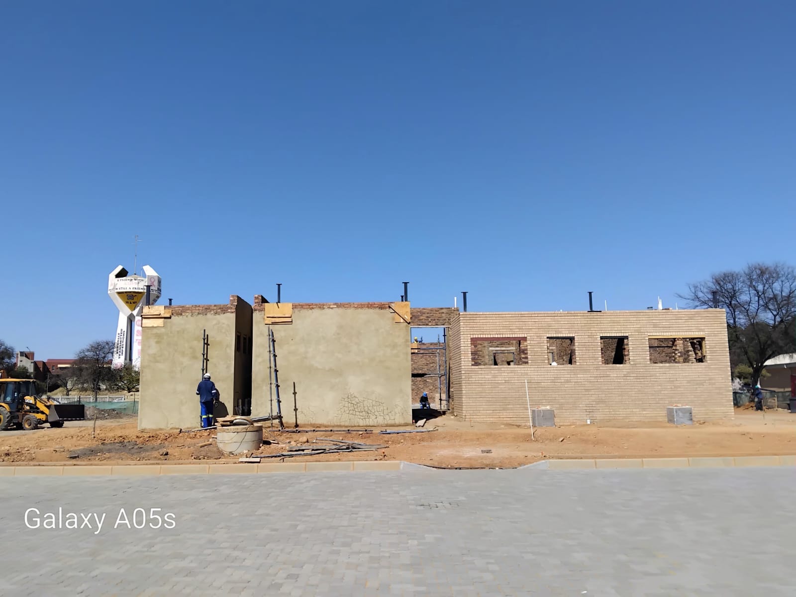 NWU Writing Centre — Mafikeng — Side elevation — masonry & rear block